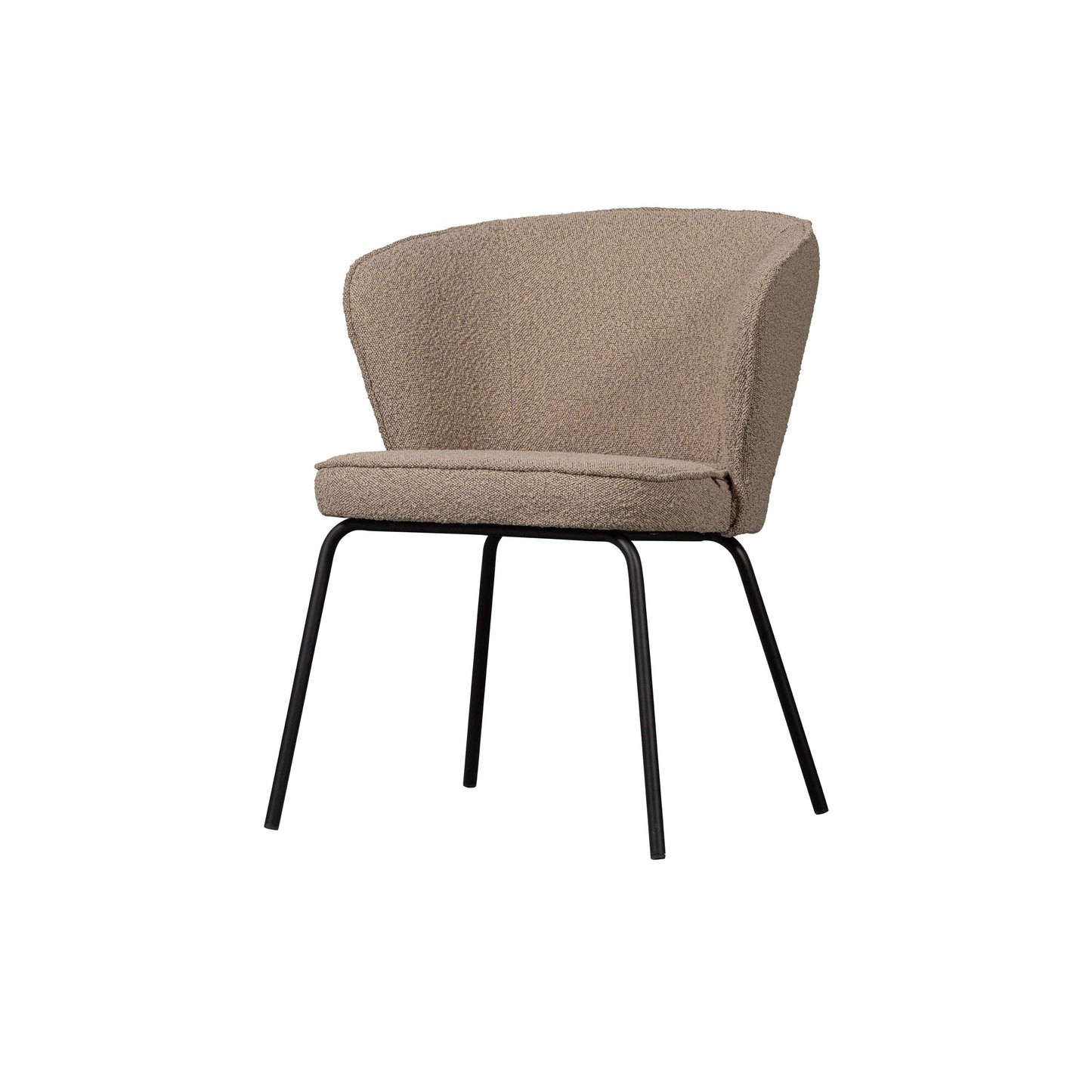 BePureHome Admit eetkamerstoel bouclé beige