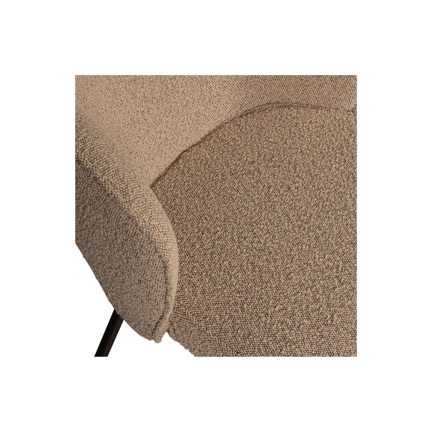 BePureHome Admit eetkamerstoel bouclé beige