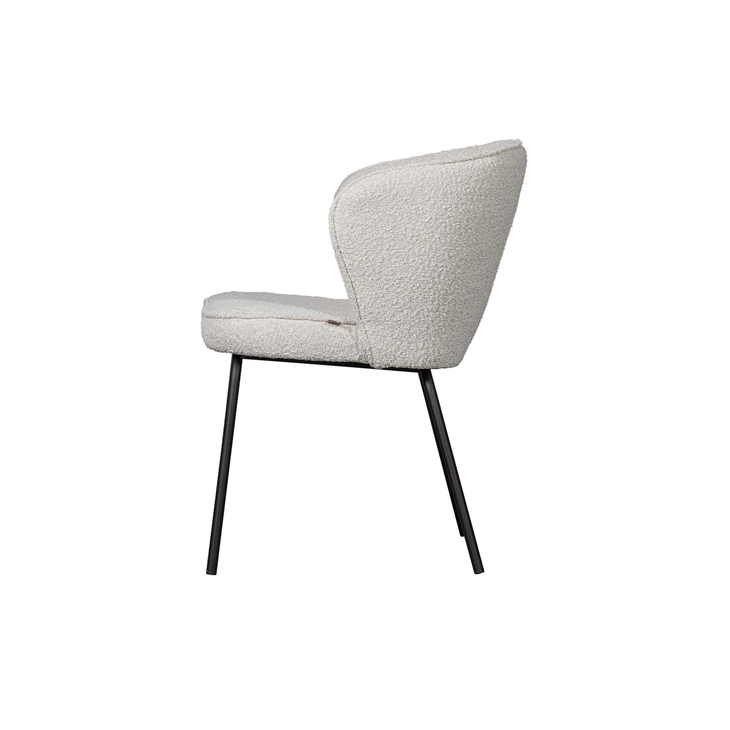 BePureHome Admit eetkamerstoel bouclé naturel
