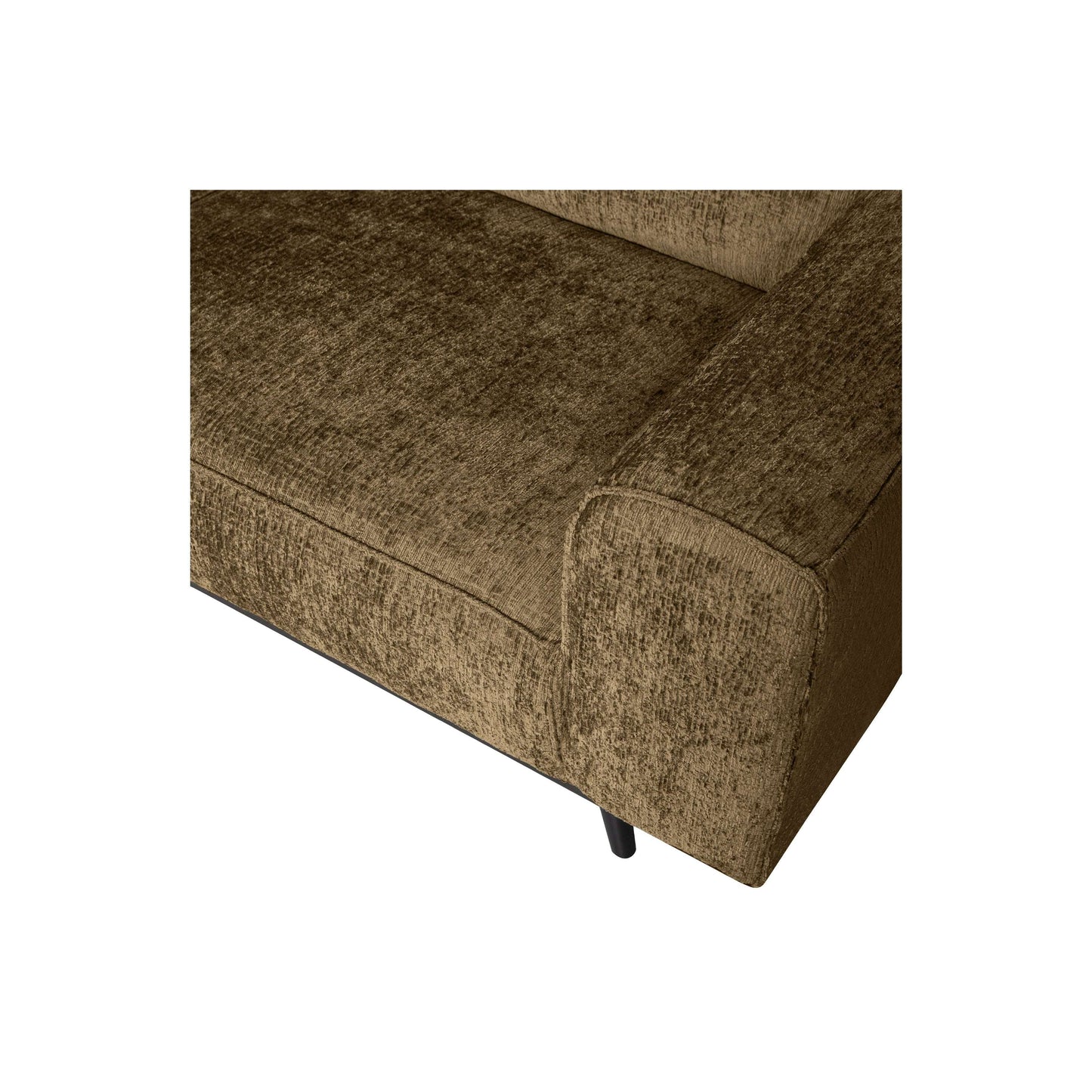 BePureHome Statement hoekbank links velvet brass