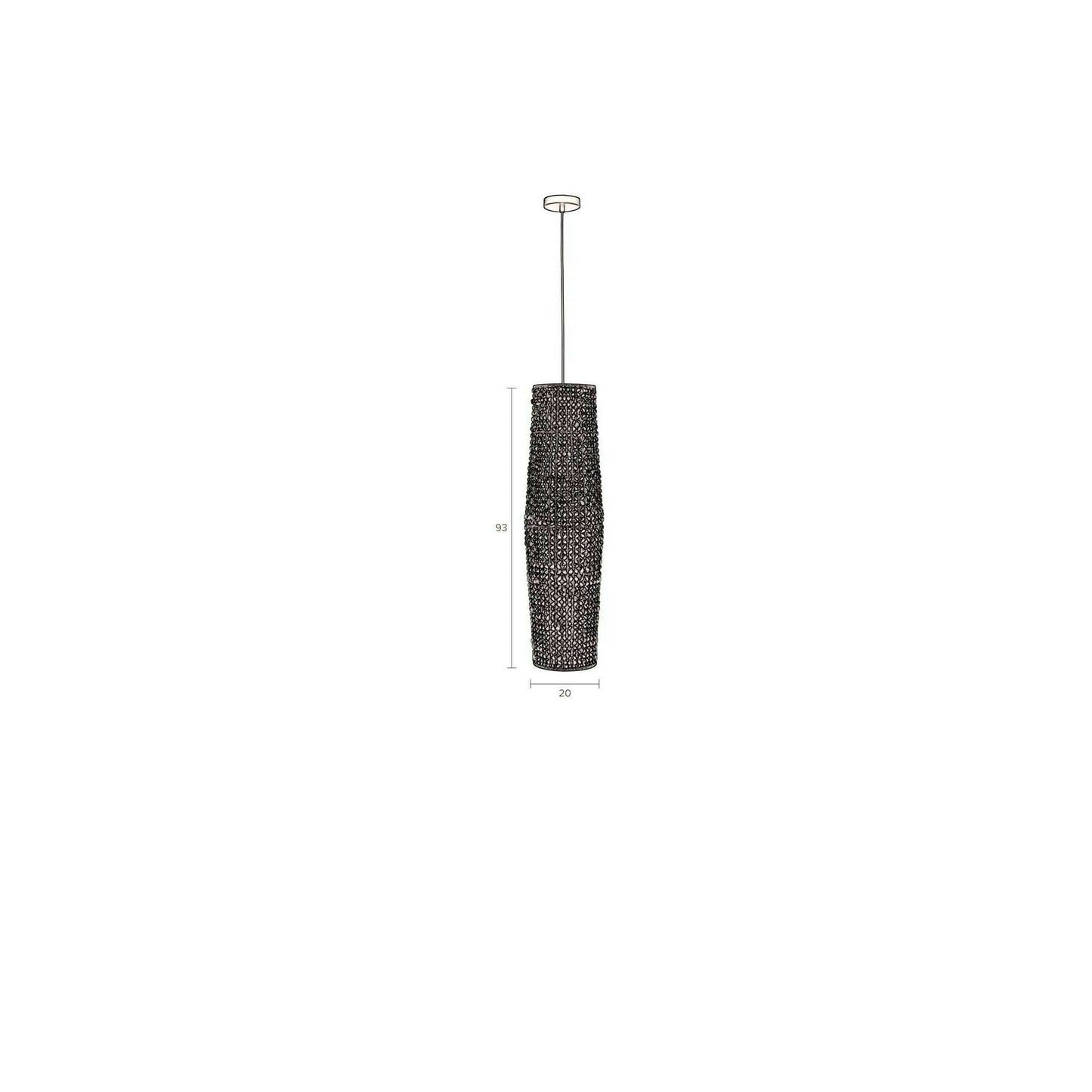 Dutchbone Hyacint hanglamp zwart