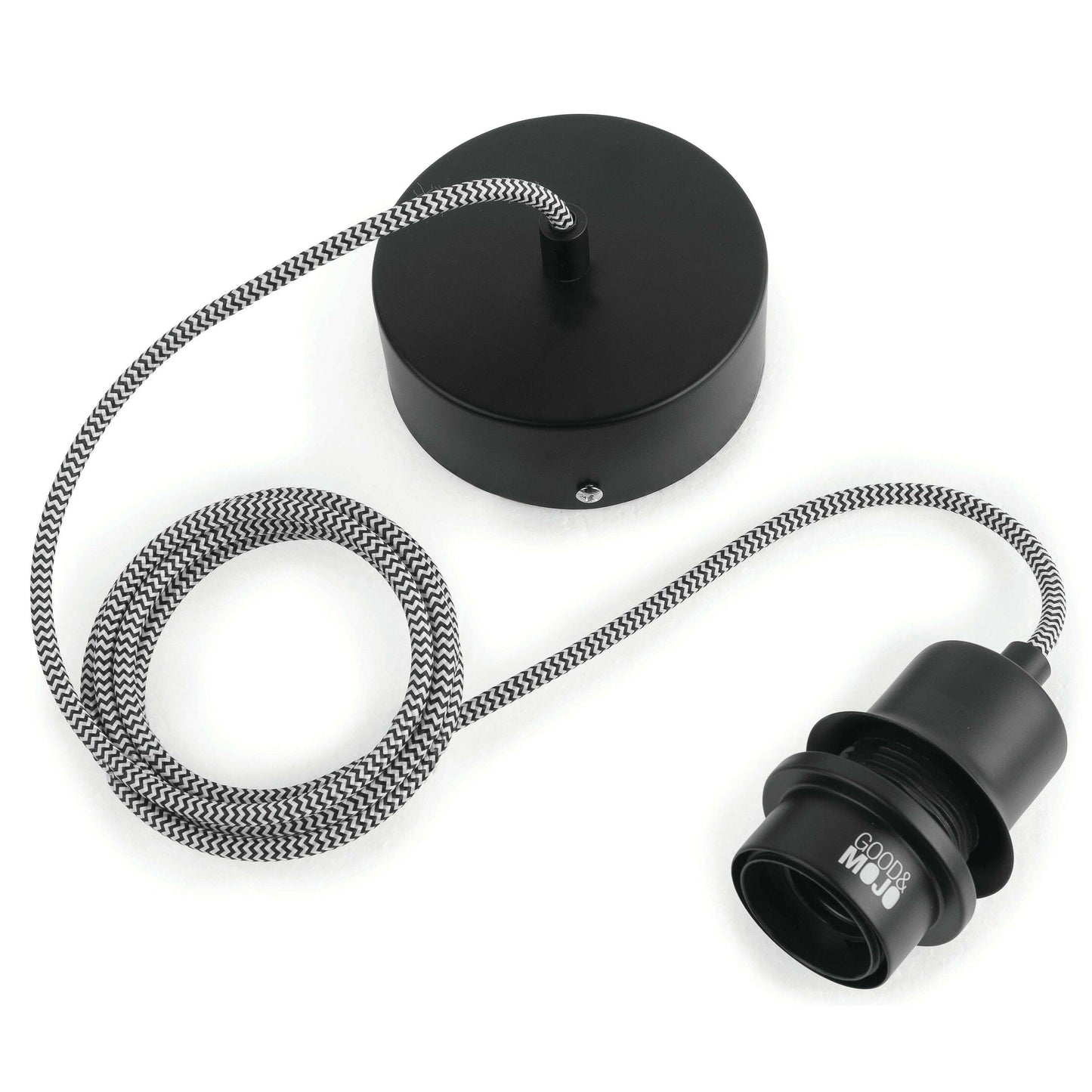 GOOD&MOJO hanglamp Amazon 1-kap S zwart