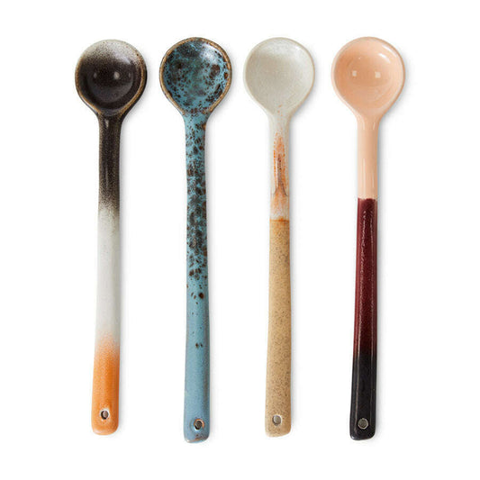 HKliving 70s ceramics: spoons L breeze (set of 4)