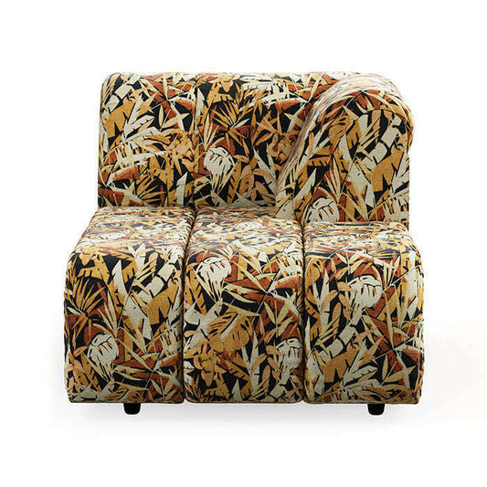 HKliving Wave couch: element rechts divan printed hollywood