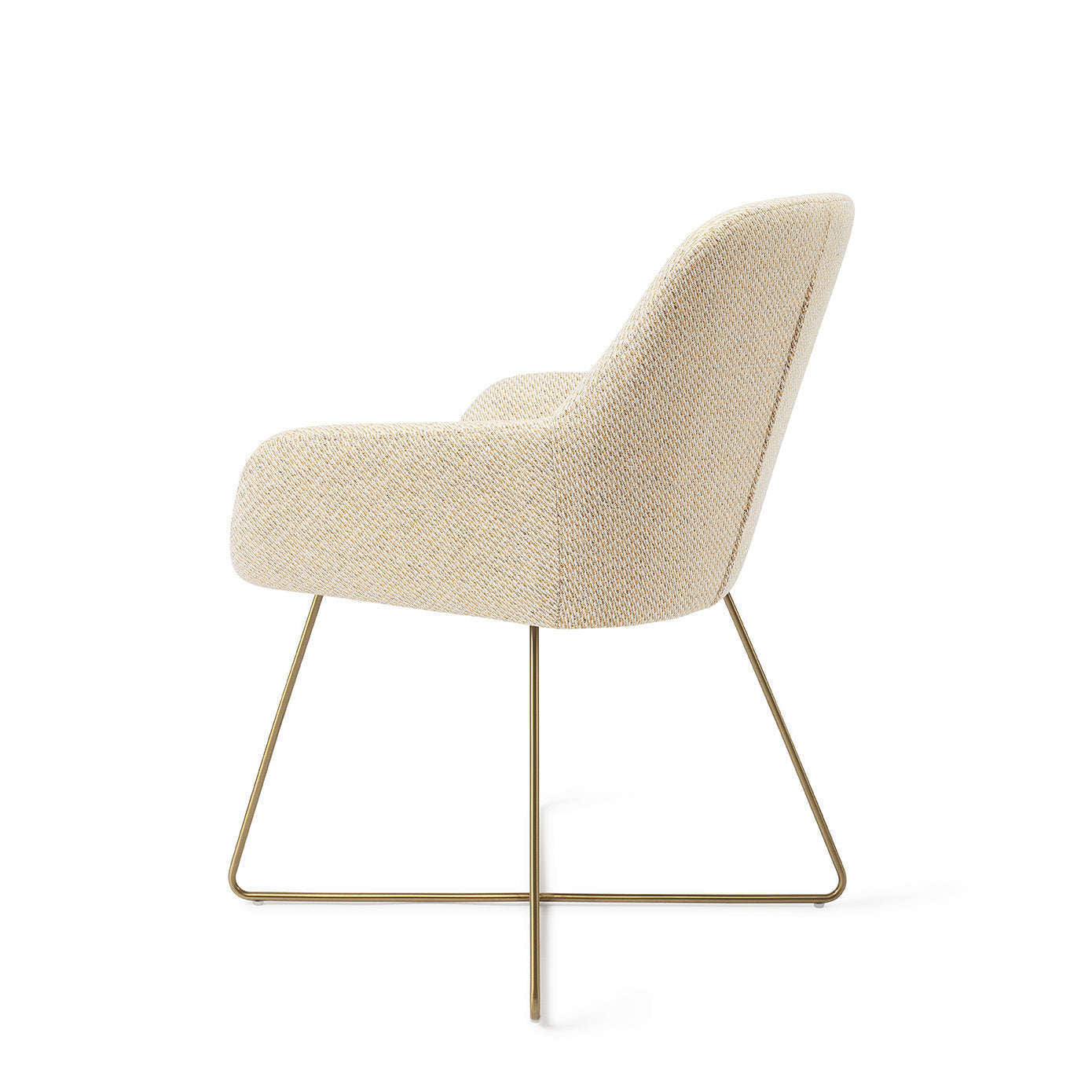 Jesper Home Kushi eetkamerstoel Trouty Tinge|cross gold