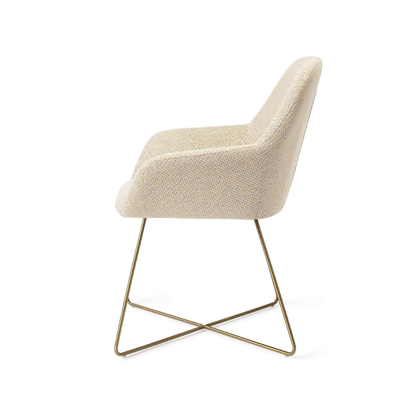 Jesper Home Kushi eetkamerstoel Trouty Tinge|cross gold