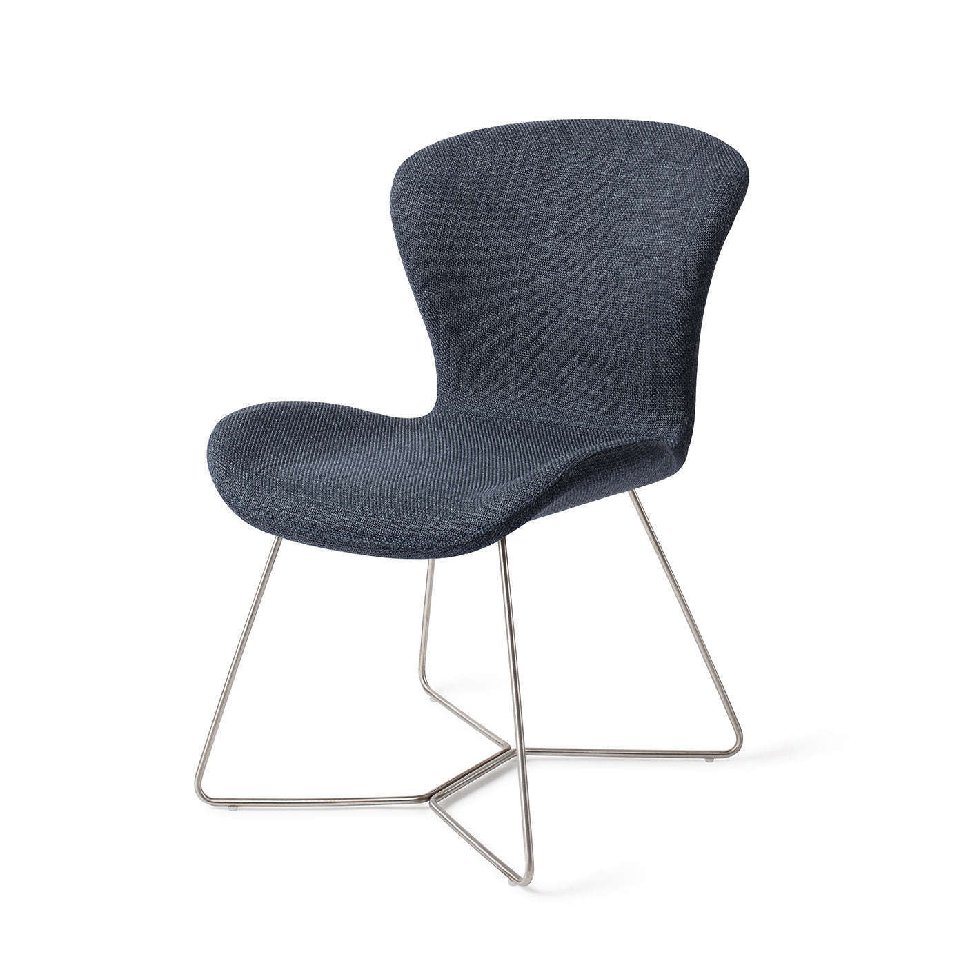 Jesper Home Moji eetkamerstoel Mystic Marine|beehive steel
