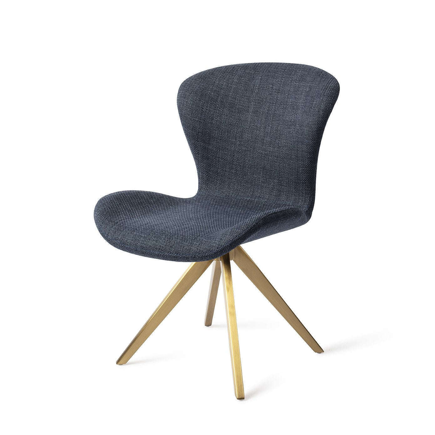 Jesper Home Moji eetkamerstoel Mystic Marine|turn gold