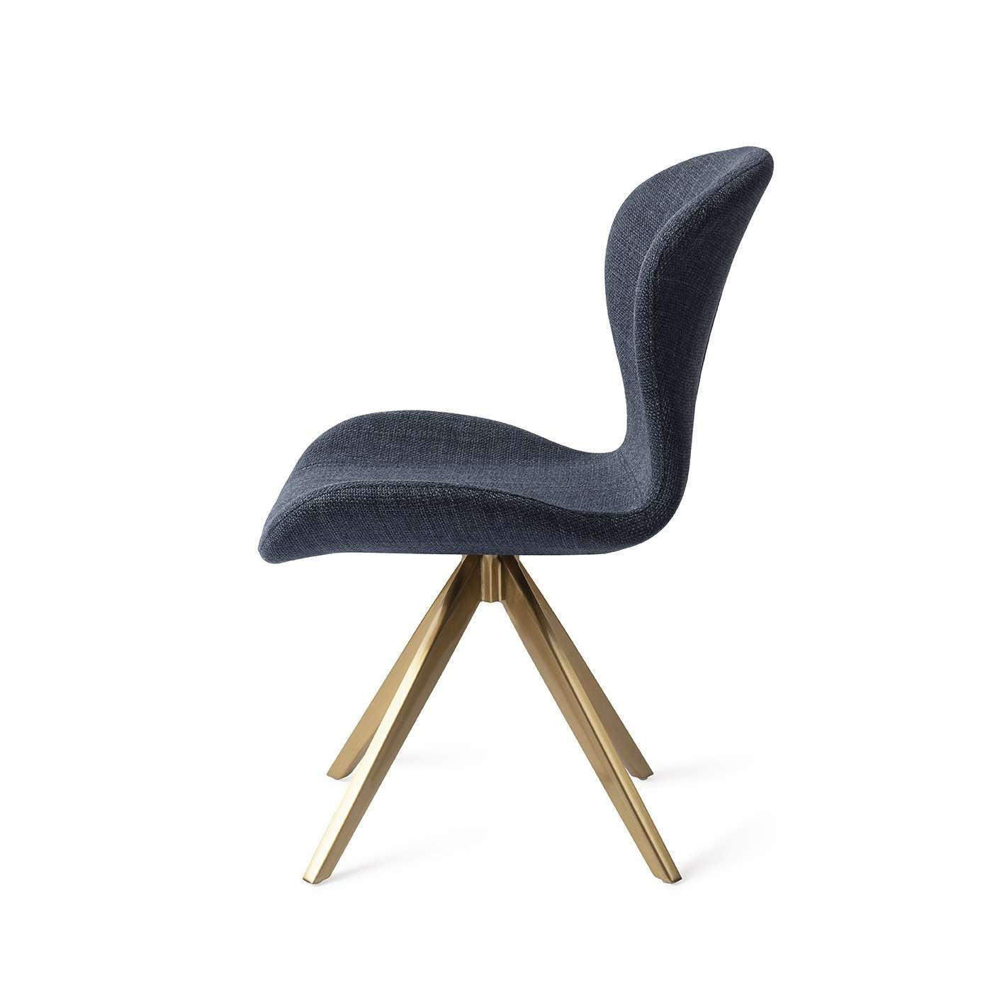 Jesper Home Moji eetkamerstoel Mystic Marine|turn gold
