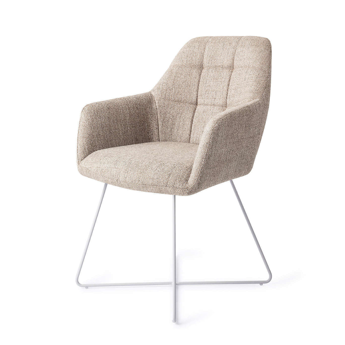 Jesper Home Noto eetkamerstoel Biscuit Beach|cross white