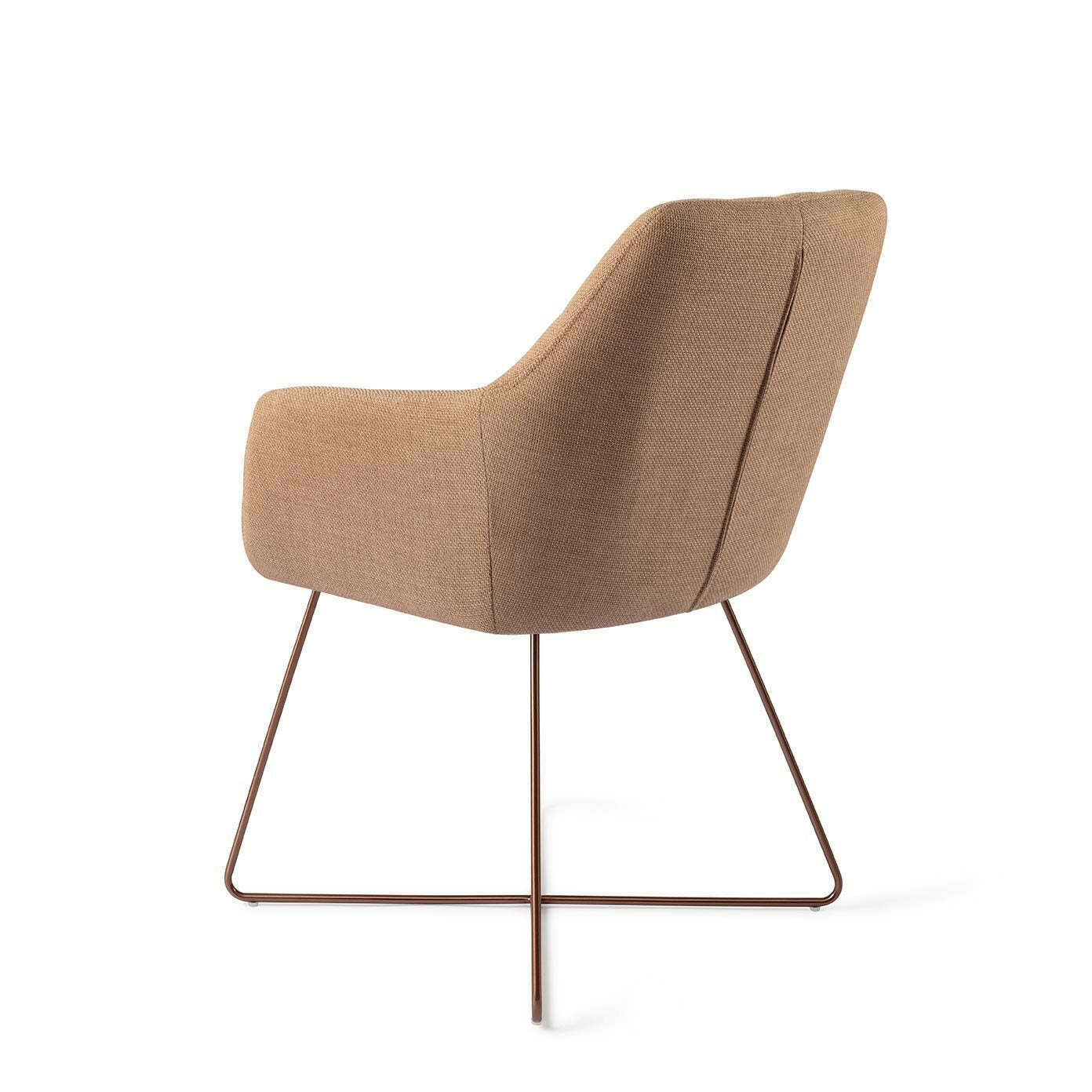 Jesper Home Noto eetkamerstoel toasted toffee|cross rose
