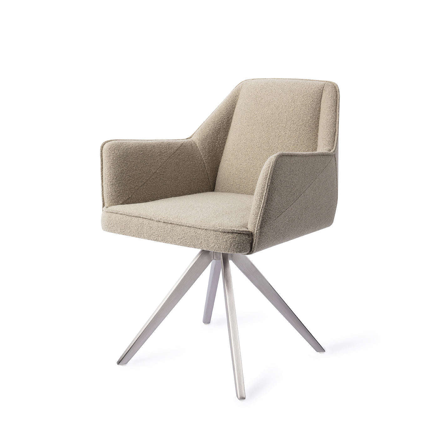 Jesper Home Tome eetkamerstoel Great Greige|turn steel
