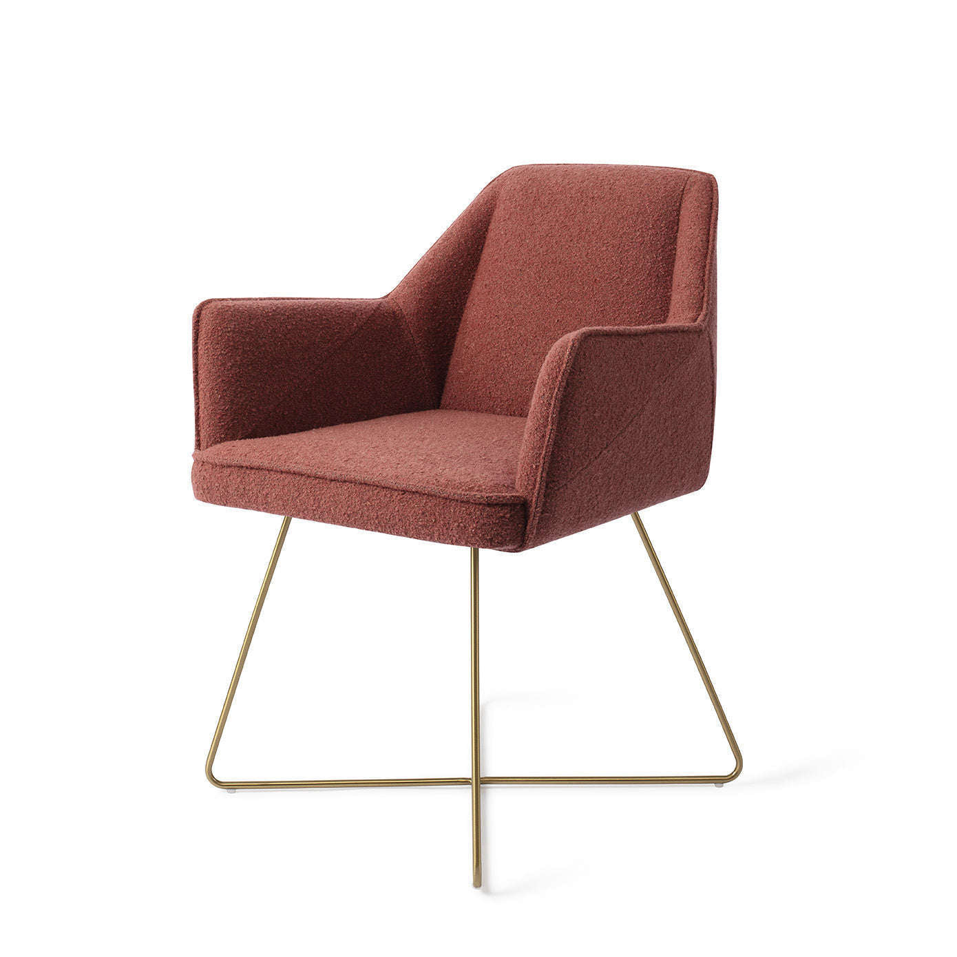 Jesper Home Tome eetkamerstoel Shabby Saffron|cross gold