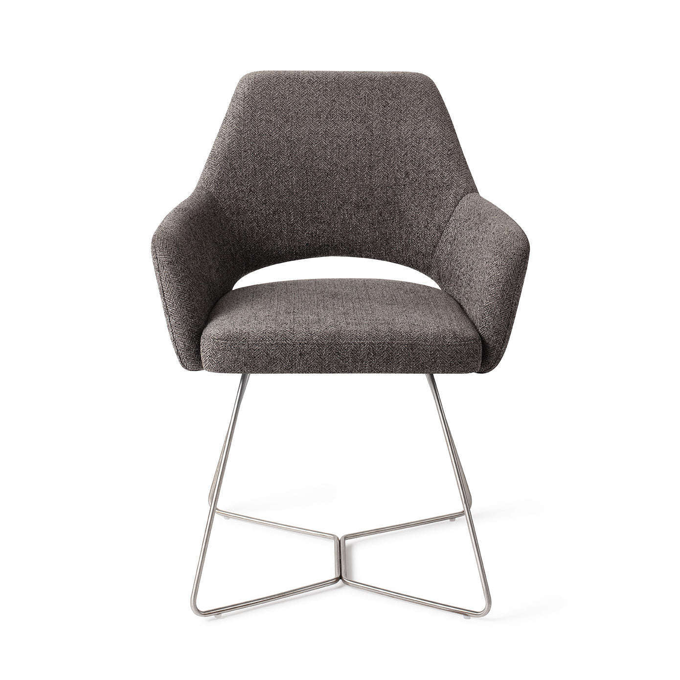 Jesper Home Yanai eetkamerstoel Amazing Gray|beehive steel