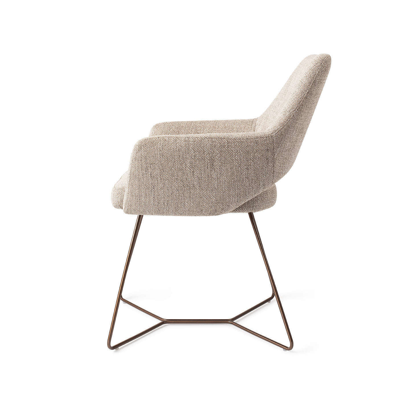 Jesper Home Yanai eetkamerstoel Biscuit Beach|beehive rose