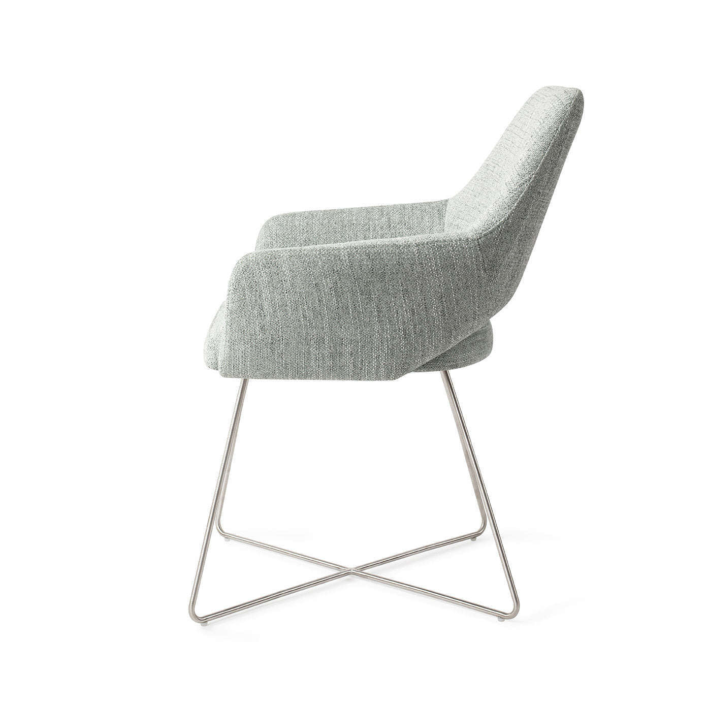 Jesper Home Yanai eetkamerstoel Soft Sage|cross steel