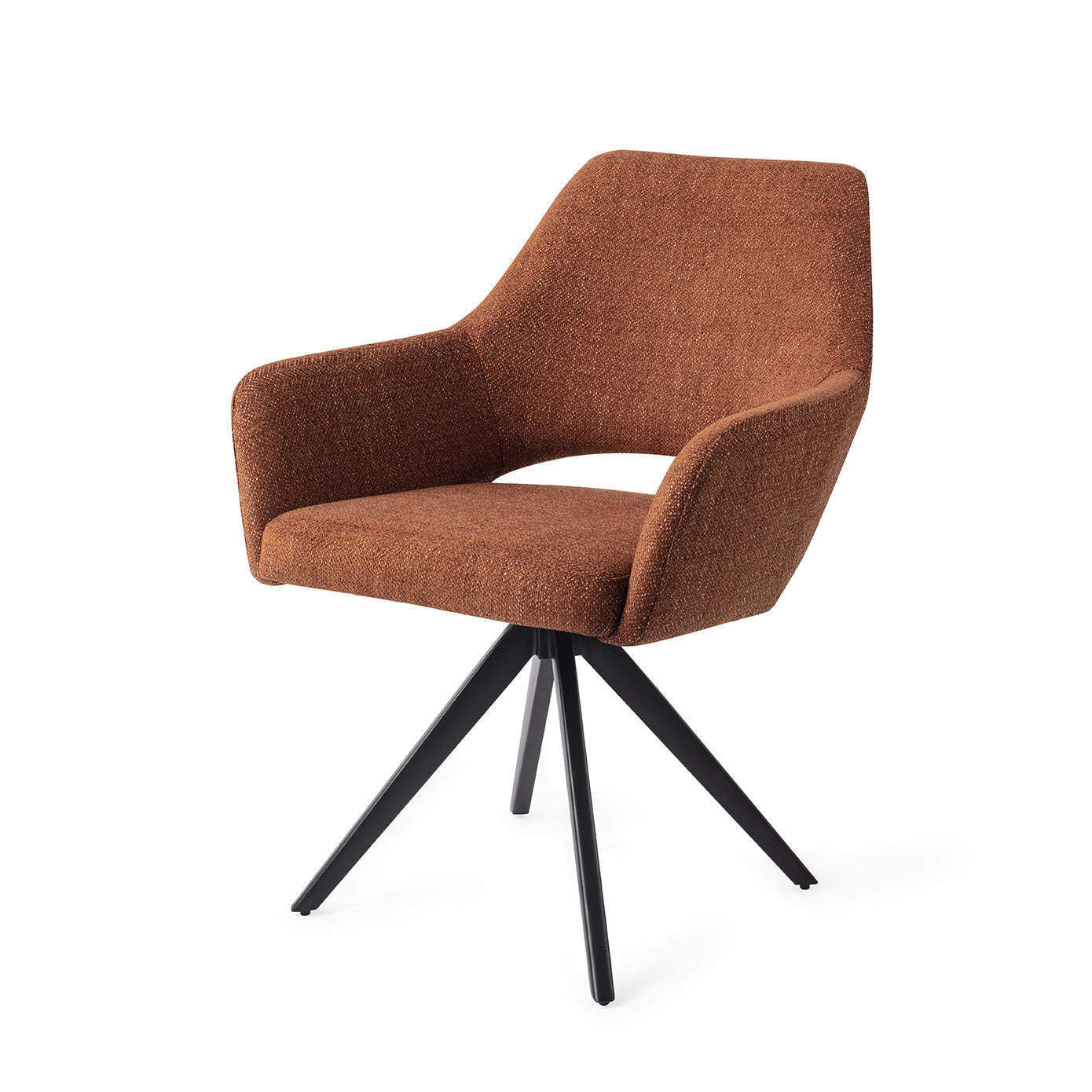 Jesper Home Yanai eetkamerstoel Tuscan Terra|turn black
