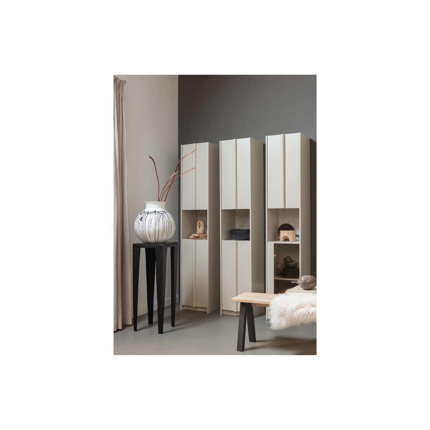 WOOOD Exclusive Basu smalle kast incl concrete decor dust