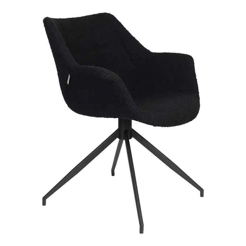 Zuiver eetkamerstoel doulton swivel black