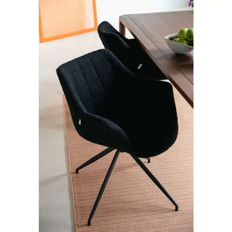 Zuiver eetkamerstoel doulton swivel black