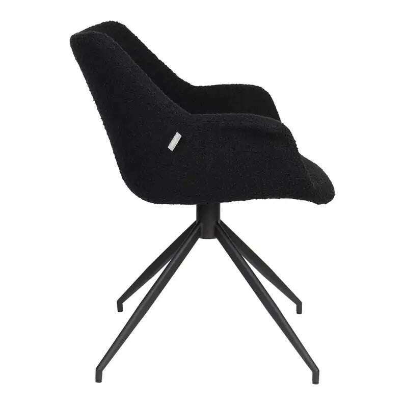 Zuiver eetkamerstoel doulton swivel black