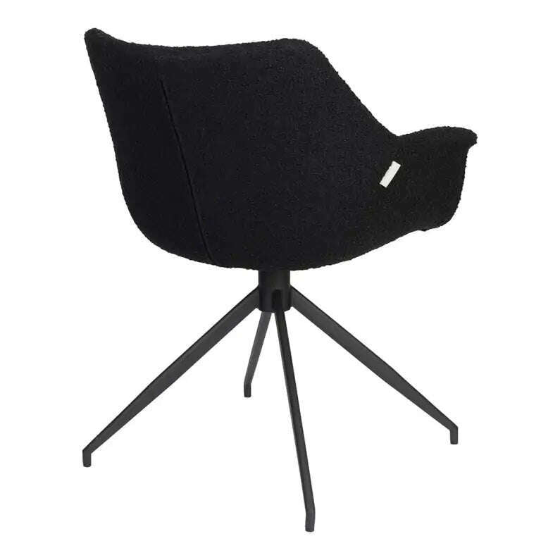 Zuiver eetkamerstoel doulton swivel black