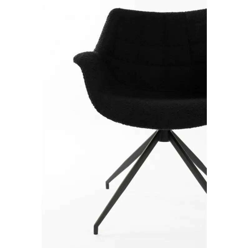 Zuiver eetkamerstoel doulton swivel black