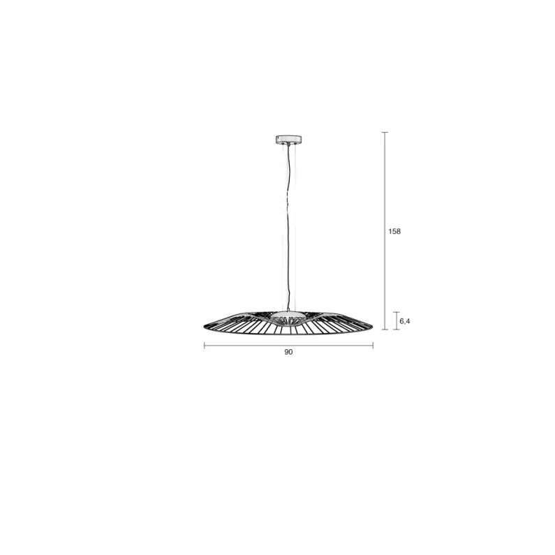 Zuiver hanglamp spider zwart