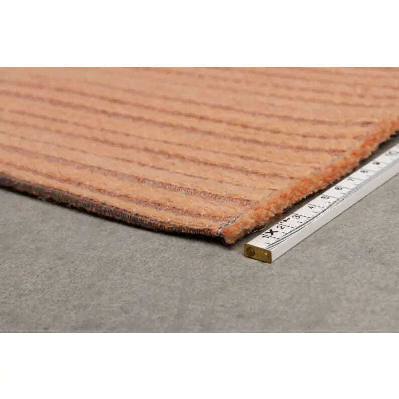Zuiver vloerkleed waves L zalm oranje