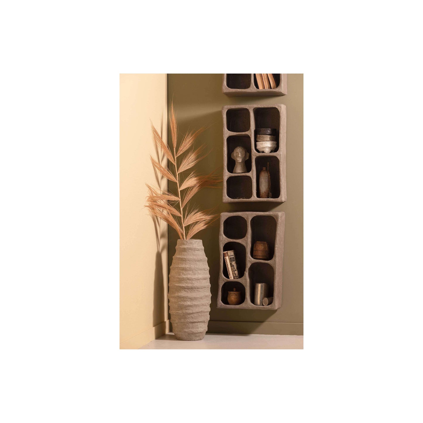 BePureHome Clay wandkastje grijs
