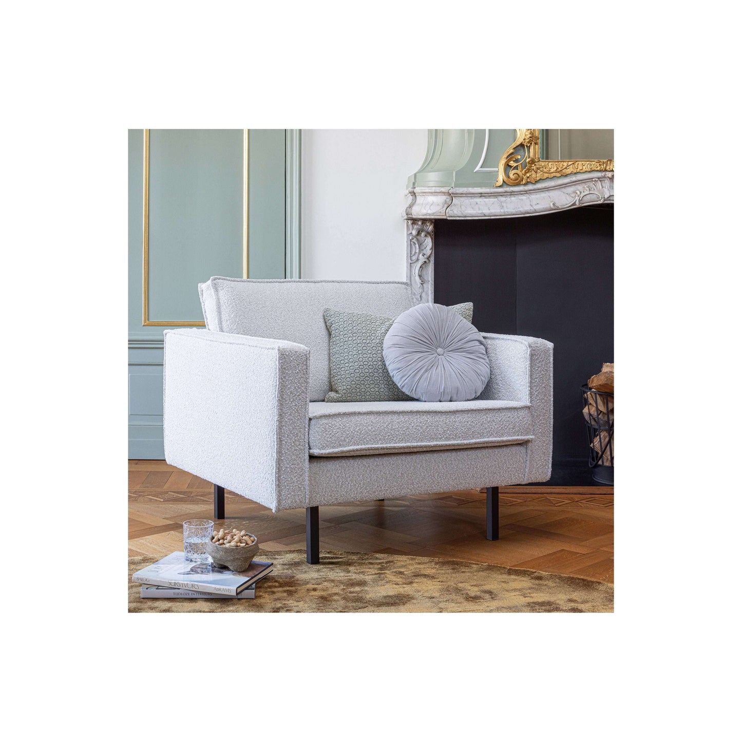BePureHome Flatter kussen grijs