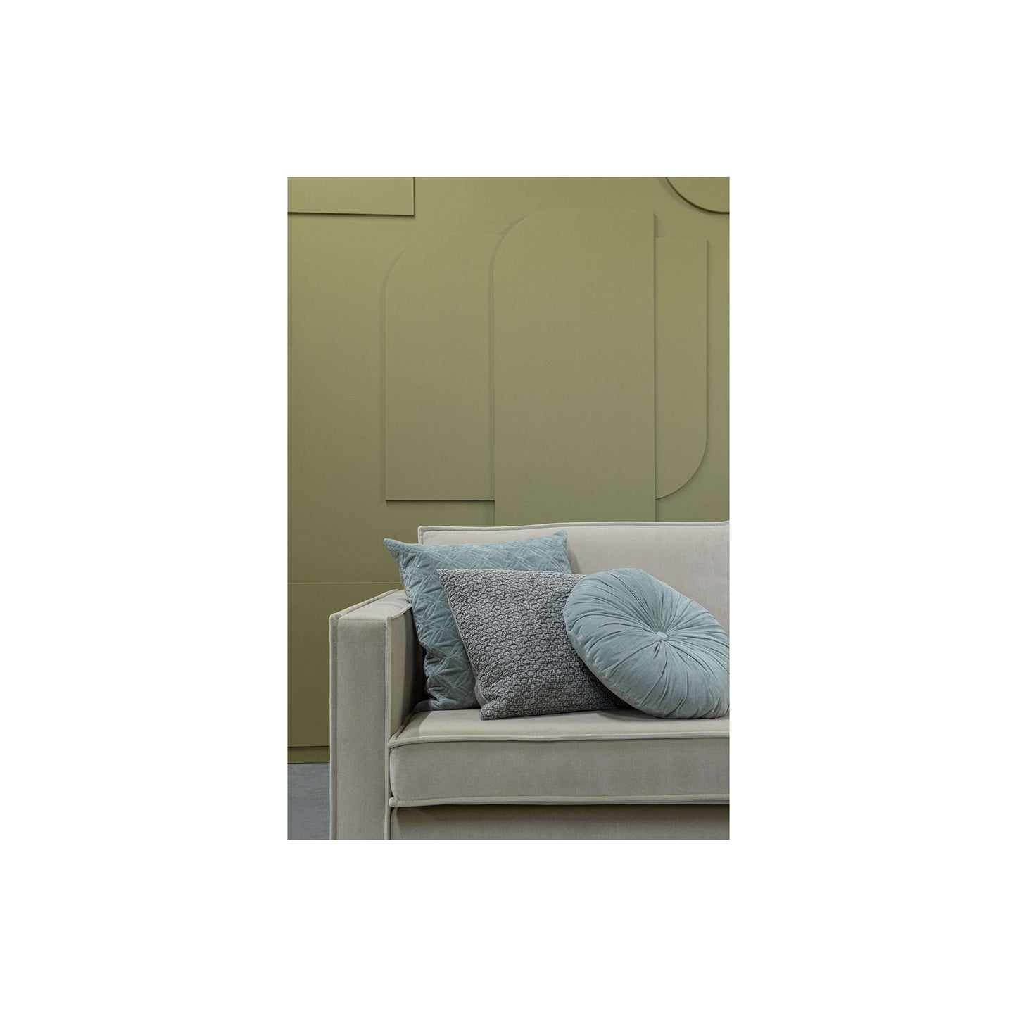BePureHome Flatter kussen groen