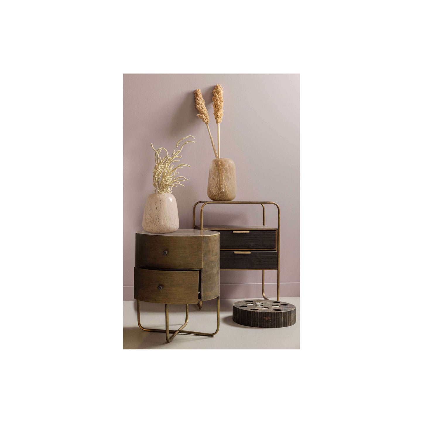 BePureHome Glossy rond kastje brons