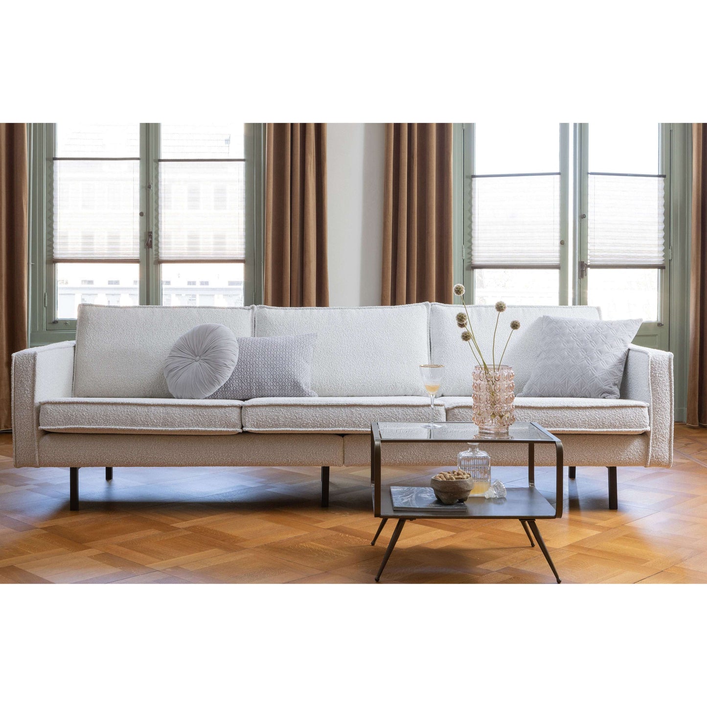 BePureHome Halo kussen rond grijs