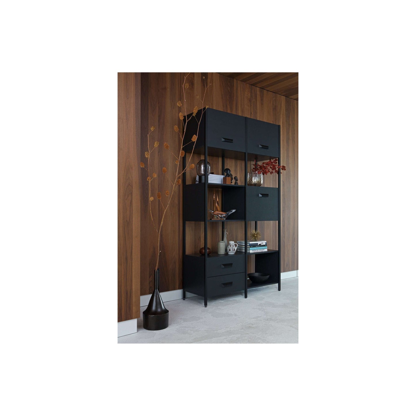 BePureHome Legacy vakkenkast zwart