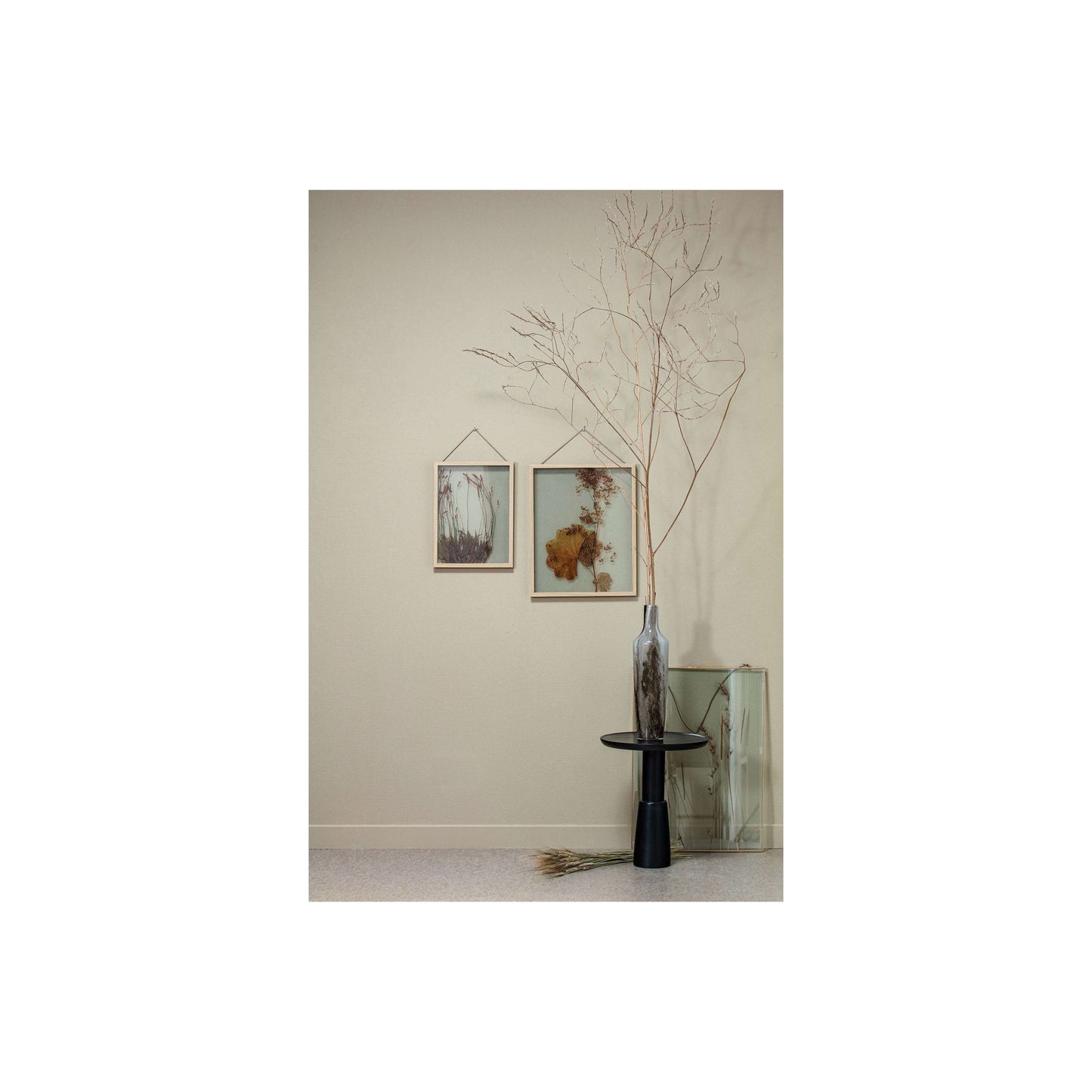 BePureHome Pressed fotolijst met droogbloemen goud