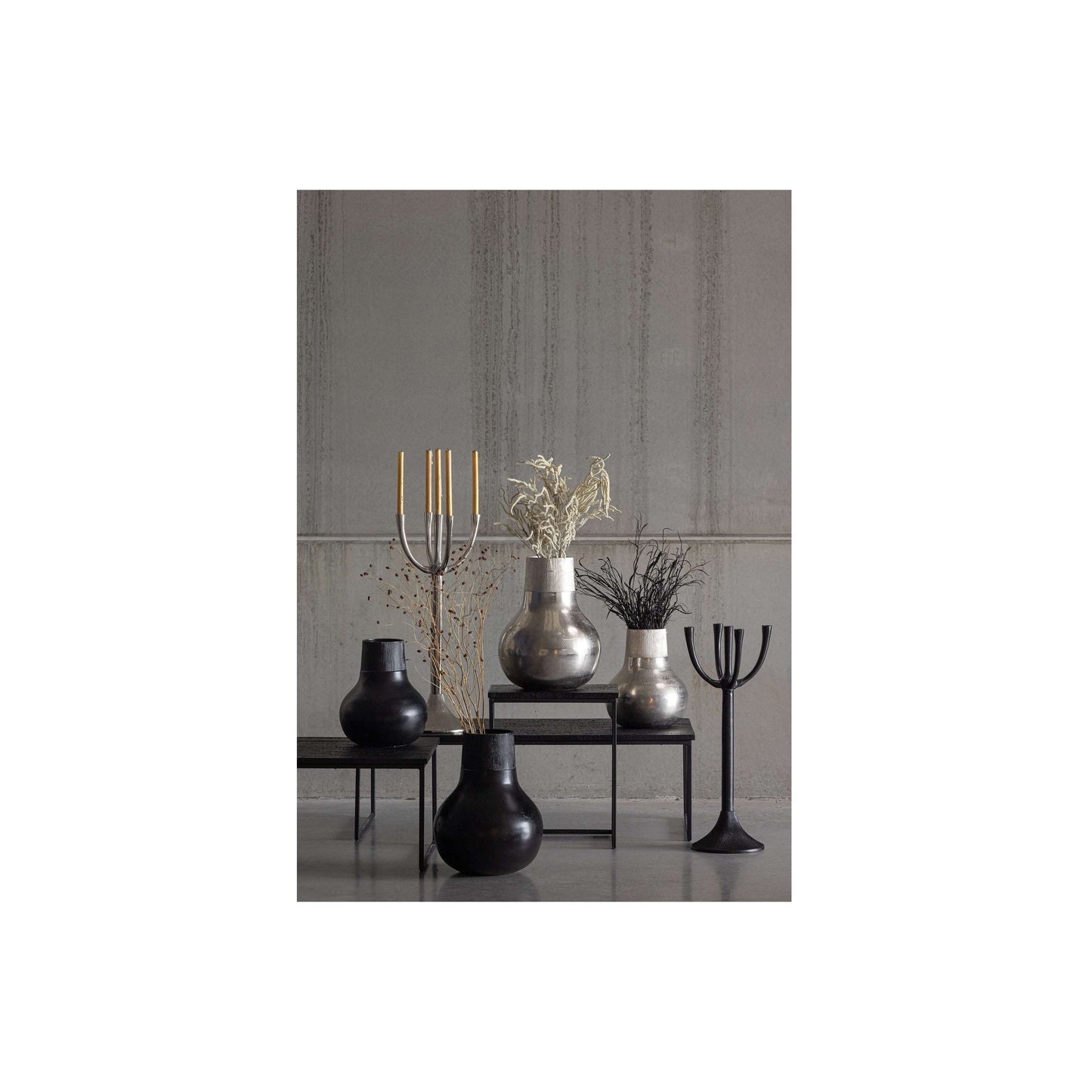 BePureHome Reach kandelaar zilver