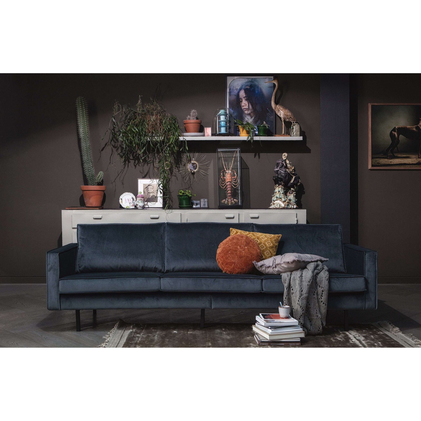 BePureHome Rodeo bank 3-zits blauw