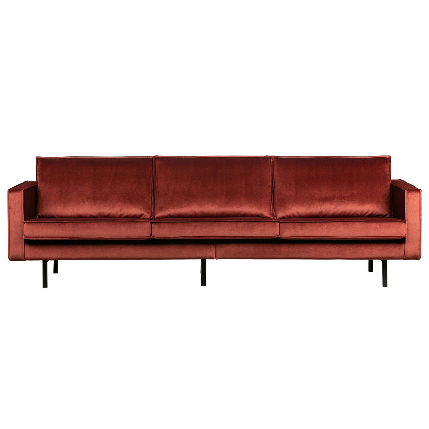 BePureHome Rodeo bank 3-zits velvet chestnut