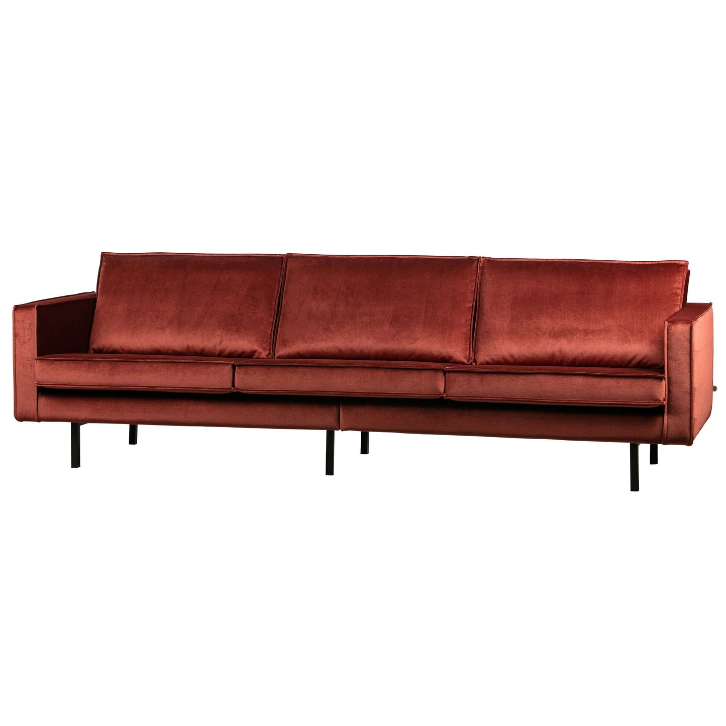 BePureHome Rodeo bank 3-zits velvet chestnut