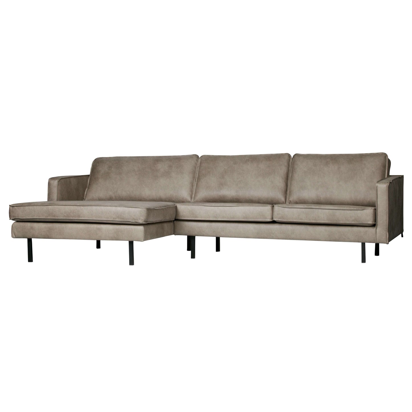 BePureHome Rodeo chaise longue links grijs