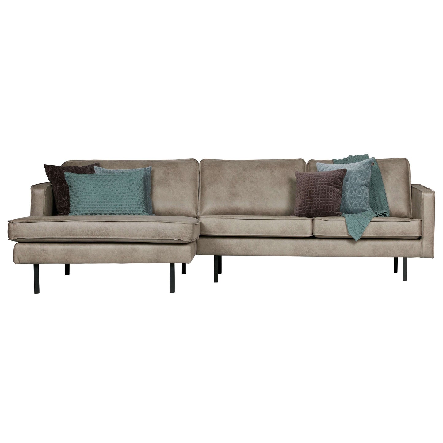 BePureHome Rodeo chaise longue links grijs