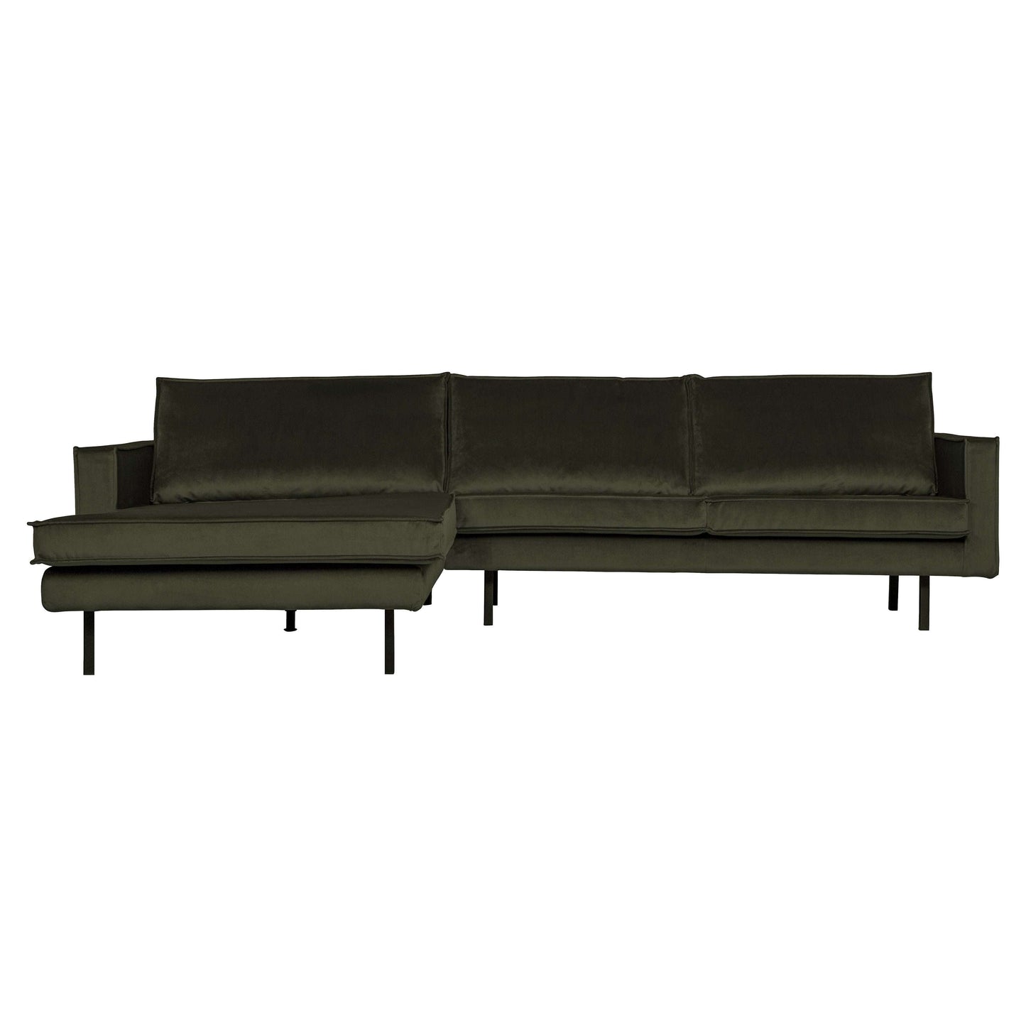 BePureHome Rodeo chaise longue links groen