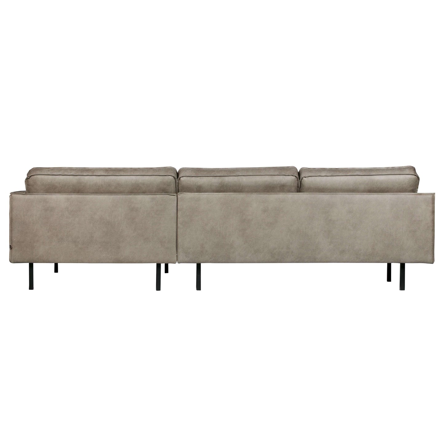 BePureHome Rodeo chaise longue rechts grijs