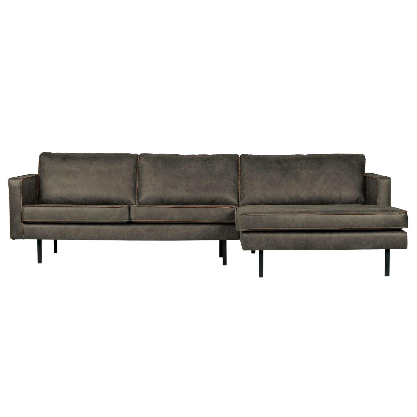 BePureHome Rodeo chaise longue rechts groen