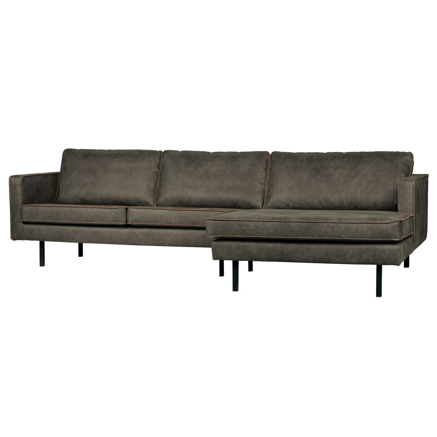 BePureHome Rodeo chaise longue rechts groen