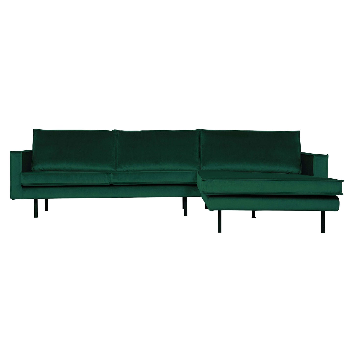 BePureHome Rodeo chaise longue rechts groen