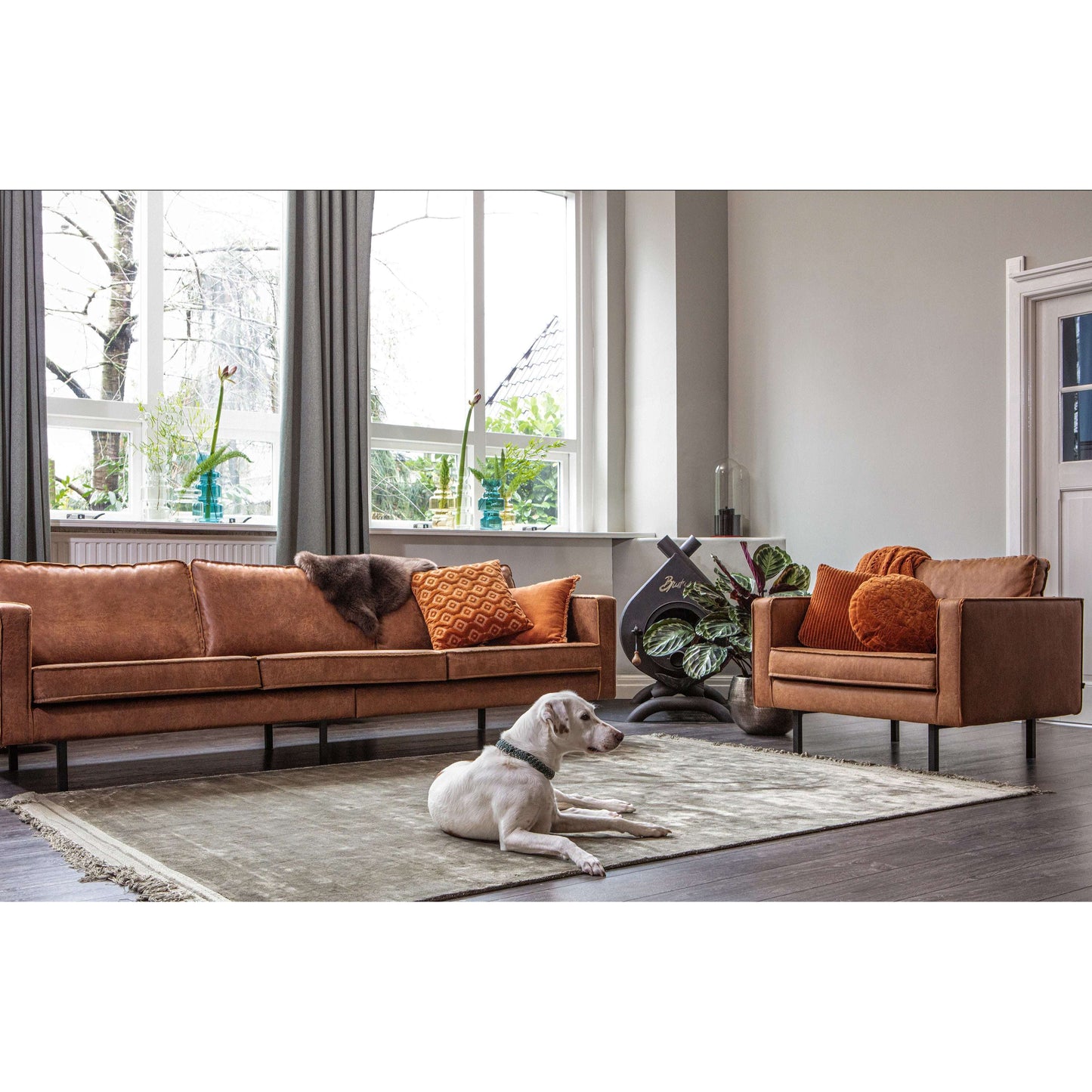 BePureHome Rodeo fauteuil bruin