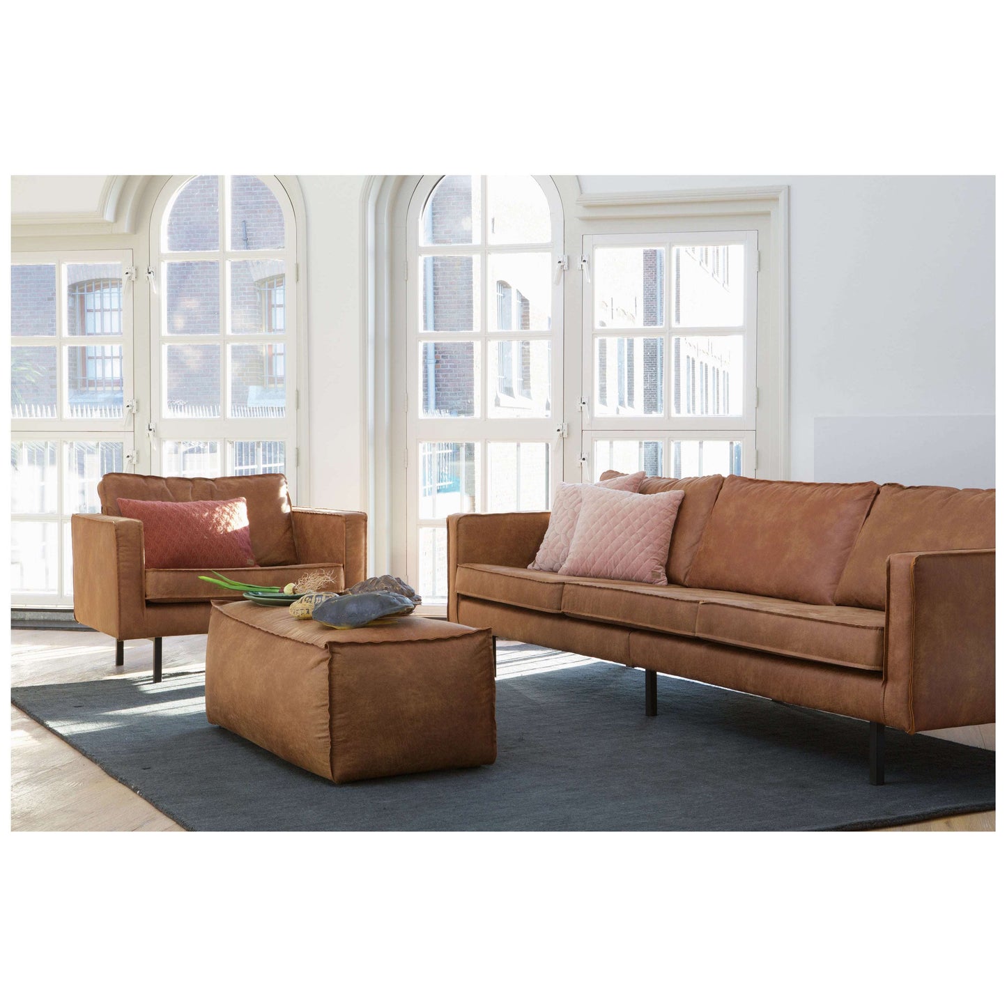 BePureHome Rodeo fauteuil bruin