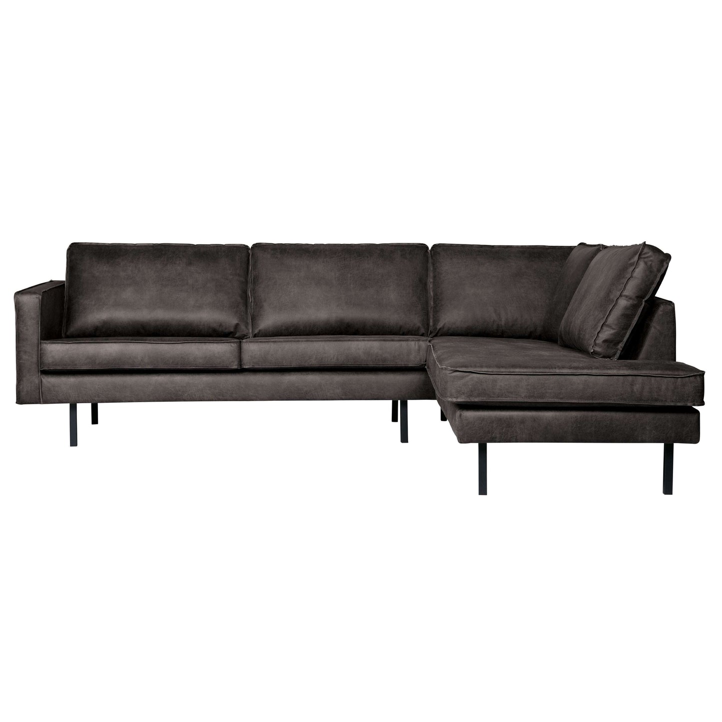 BePureHome Rodeo hoekbank rechts zwart